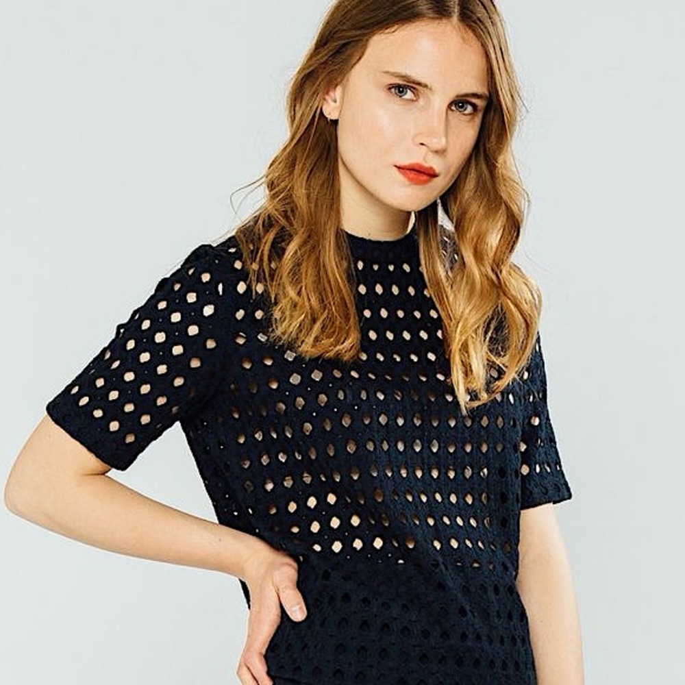 Dress Black Laser Cut  (size M runs Small) STUNNING - Picture 8 of 8